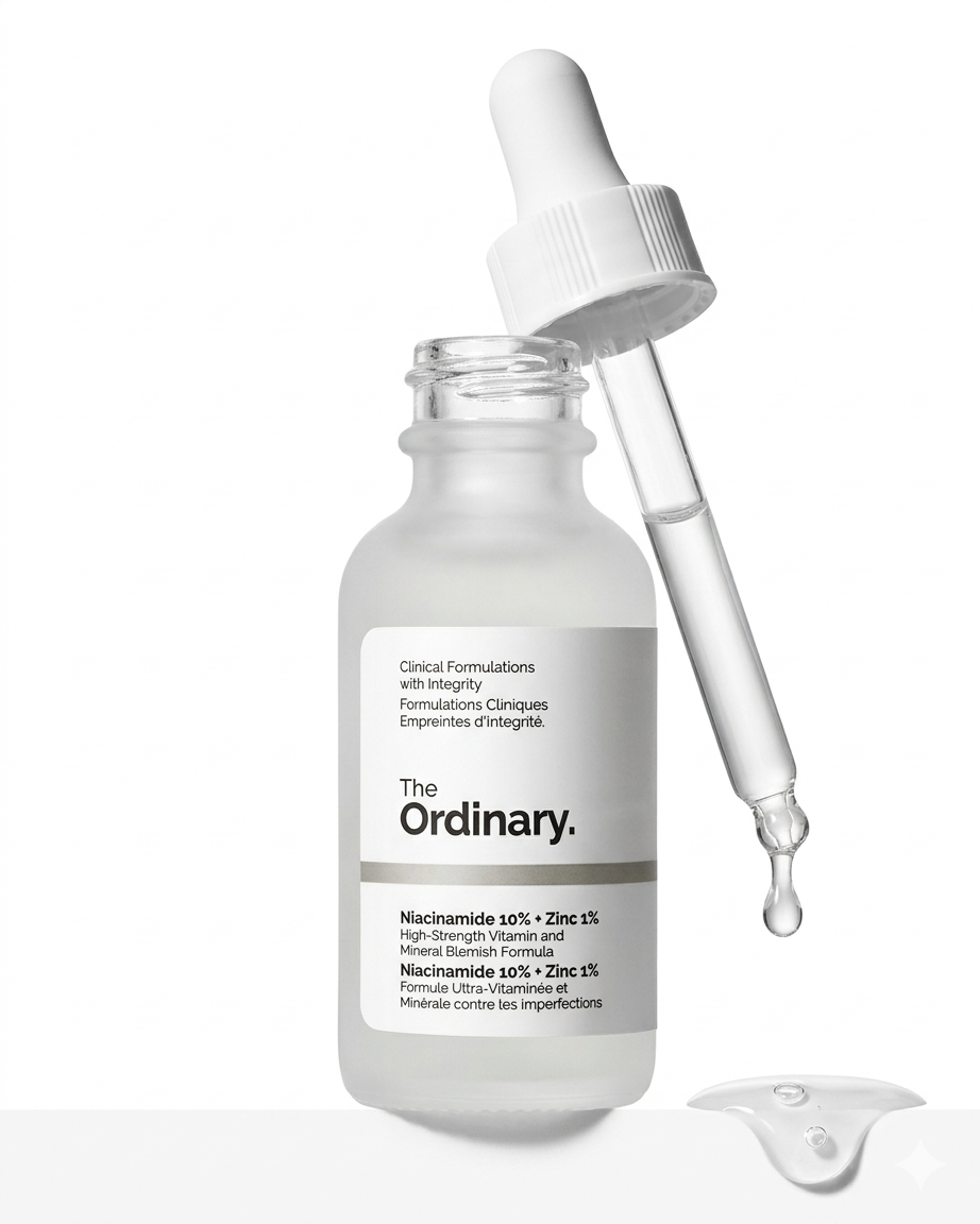 The Ordinary Niacinamide 10% + Zinc 1%, Smoothing Serum for Blemish-Prone Skin