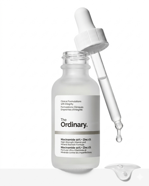 The Ordinary Niacinamide 10% + Zinc 1%, Smoothing Serum for Blemish-Prone Skin